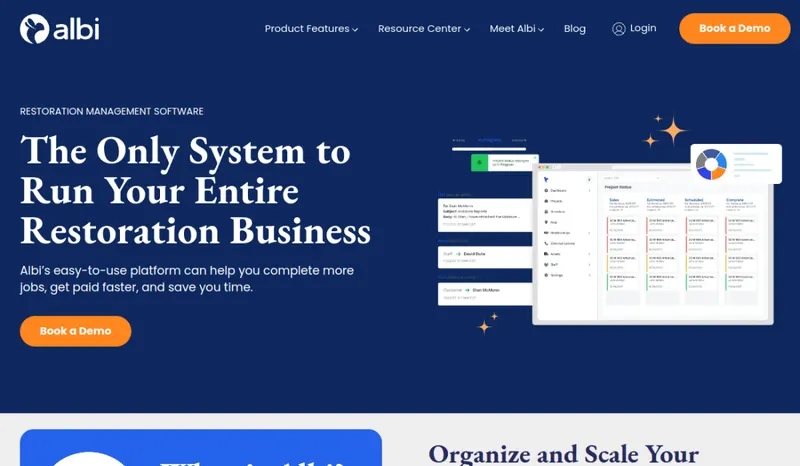 Albi homepage screenshot