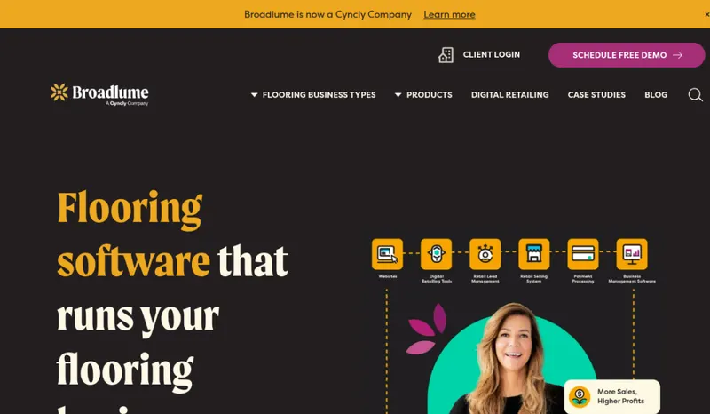 Broadlume homepage screenshot