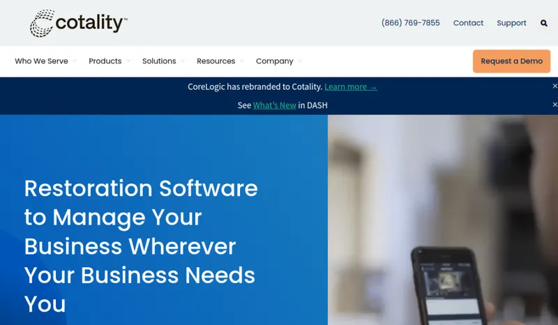 DASH homepage screenshot