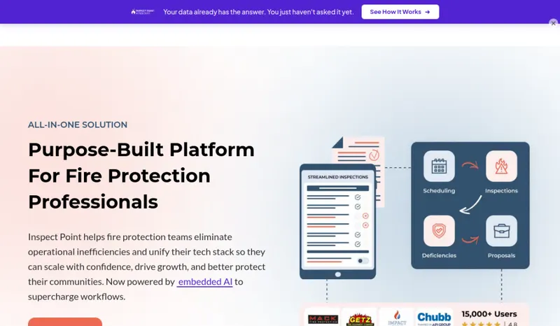 Inspect Point homepage screenshot