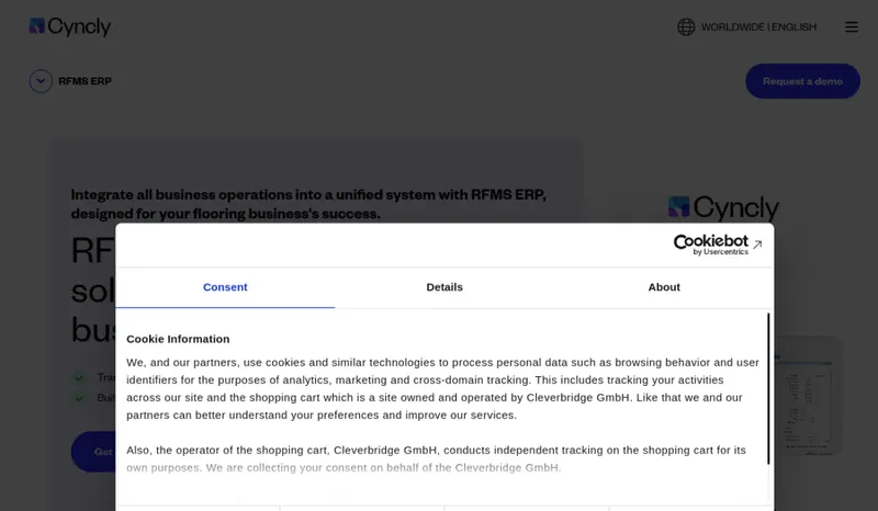 RFMS homepage screenshot