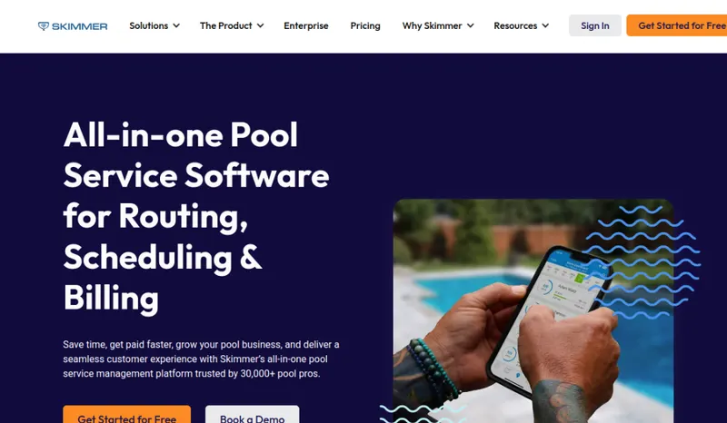 Skimmer homepage screenshot